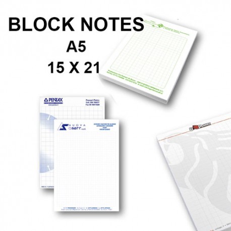 Stampa Block Notes Personalizzati da 1,30 €/pz.